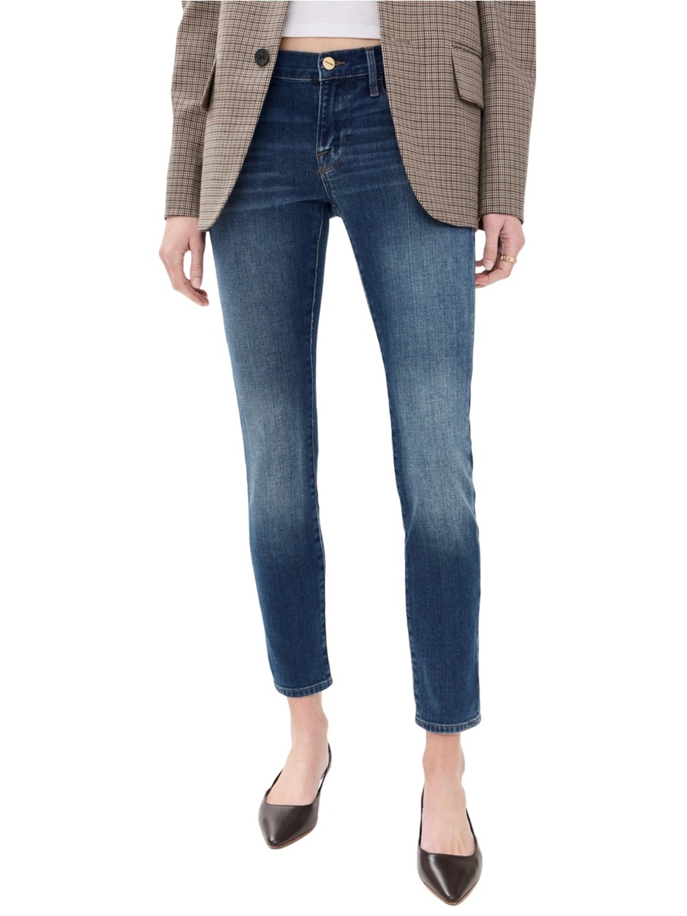 Frame Denim Women’s Size 27 Tularosa Dark Blue Wash Garcon Cropped Slim Jeans